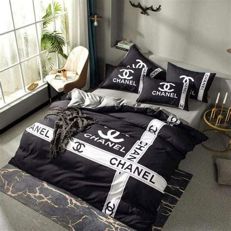 bed sheets chanel|Chanel bedding set.